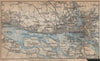 HAMBURG western environs/umgebung. Altona Ottensen Blankenese karte 1900 map