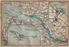 ELBMÜNDUNG. Elbe estuary. Helgoland Heligoland Cuxhaven plans. Altona 1900 map