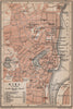 KIEL antique town city stadtplan. Schleswig-Holstein karte. BAEDEKER 1900 map
