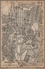 SCHWERIN antique town city stadtplan. Mecklenburg-Vorpommern karte 1900 map
