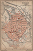 WISMAR antique town city stadtplan. Mecklenburg-Vorpommern karte 1900 old map