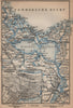 SWINOUJSCIE city plan & ZALEW SZCZECINSKI environs. Stettin Swinemünde 1900 map