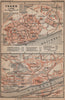 TORUŃ city plan. Torun Bydgoskie Chełmińskie Jakubskie Przedmieście 1900 map