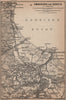 GDANSK & environs. Gdynia Danzig Gdańsk. Poland mapa. BAEDEKER 1900 old