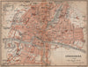 KÖNIGSBERG KALININGRAD town city stadtplan. Калининград. Russia 1900 old map