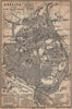 GÖRLITZ antique town city stadtplan. Saxony karte. BAEDEKER 1900 old map