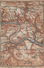KÖNIGSTEIN & HOHNSTEIN umgebung. Sächsische schweiz Saxon Switzerland 1900 map