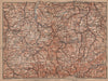 ORE MOUNTAINS. Erzgebirge Krusne hory Chemnitz Zwickau Plauen Glauchau 1900 map