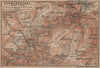 BLANKENBURG & environs/umgebung. Schwarzatal. Thuringia karte 1900 old map