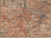 FRIEDRICHRODA & Thüringer Wald. Brotterode Großer Inselsberg Thuringia 1900 map