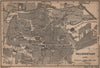 HALBERSTADT antique town city stadtplan. Saxony-Anhalt karte. BAEDEKER 1900 map