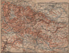 HARZ MOUNTAINS topo-map. Inset Bodetal. Halberstadt Nordhausen karte 1900