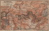 DAS BODETHAL von Thale bis Treseburg. Bode Gorge topo-map. Harz karte 1900