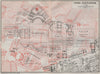 FORUM OF CAESAR Fora Caesarum Iulium Julium Caesaris ground plan. Rome 1909 map