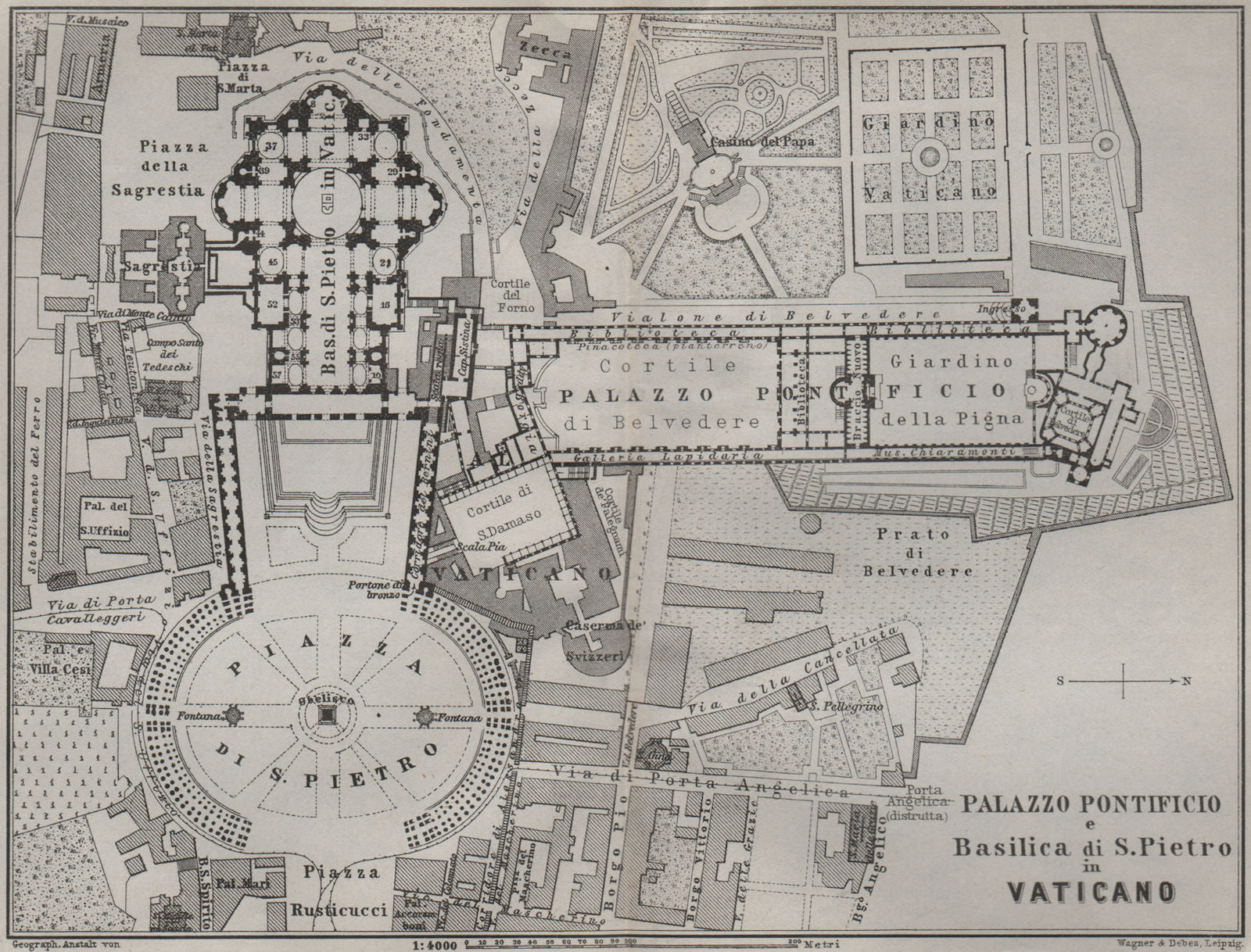 St Peter's Vatican PALAZZO PONTIFICIO BASILICA S. PIETRO VATICANO Rome ...