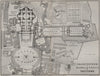 St Peter's Vatican PALAZZO PONTIFICIO BASILICA S. PIETRO VATICANO Rome 1909 map