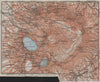 THE ALBAN HILLS. Colli Albani. Monte Cavo. Topo-map. Frascati Velletri 1909