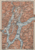 LAKE/Lago di LUGANO topo-map. Switzerland Italy Italia carte karte 1909