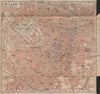 MILANO MILAN antique town city plan piano urbanistico. Italy mappa 1909