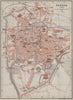 PADOVA PADUA antique town city plan piano urbanistico. Italy mappa 1909
