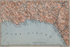 RIVIERA DI PONENTE. Genoa Genova-Arenzano-Varazze-Savona-Loana. Italy 1909 map