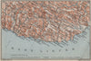 RIVIERA DI PONENTE. Menton-Ventimiglia-Sanremo-Imperia-Albenga. Italy 1909 map