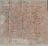 FIRENZE FLORENCE antique town city plan piano urbanistico. Italy mappa 1909
