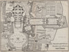 St Peter's Vatican PALAZZO PONTIFICIO BASILICA S. PIETRO VATICANO Roma 1909 map