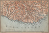 RIVIERA DI PONENTE. Menton-Ventimiglia-Sanremo-Imperia-Albenga. Italy 1895 map