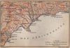 RIVIERA Côte d'Azur. Monaco menton Ventimiglia. Italy Alpes-Maritimes 1895 map