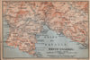 GOLFO DI RAPALLO Portofino Camogli Chiavari S. Margherita Ligure Italy 1895 map