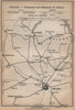 FERROVIE E TRAMWAYS NEI DINTORNI DI MILANO. Railways Como Lecco Monza 1895 map