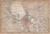 COMO town city plan and environs. San Giorgio Brunate. Italy mappa 1895