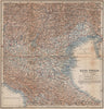 ALTA ITALIA (PARTE ORIENTALE). North East Italy mappa. BAEDEKER 1895 old