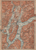 LAKE/Lago di LUGANO topo-map. Switzerland Italy Italia carte karte 1899