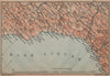 RIVIERA DI PONENTE. Genoa Genova-Arenzano-Varazze-Savona-Loana. Italy 1899 map