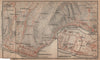 BORDIGHERA antique town city plan & environs. Ospedaletti. Italy mappa 1899