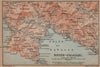 GOLFO DI RAPALLO Portofino Camogli Chiavari S. Margherita Ligure Italy 1899 map