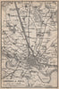 PAVIA environs contorni. San Genesio Borgarello. Italy mappa. BAEDEKER 1899