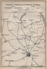 FERROVIE E TRAMWAYS NEI DINTORNI DI MILANO. Railways Como Lecco Monza 1899 map