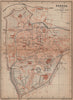 PADOVA PADUA antique town city plan piano urbanistico. Italy mappa 1899