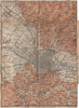 FLORENCE FIRENZE environs. Galluzzo Fiesole. Italy mappa. BAEDEKER 1899