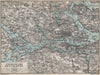 STOCKHOLM ENVIRONS. Stockholms Omgifningar. Sweden karta. BAEDEKER 1885 map