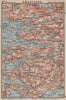 SOGN OG FJORDANE. Sondfjord Söndfjord. Floro. Topo-map. Norway kart 1899