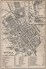 UPPSALA antique town city stadsplan. Sweden karta. BAEDEKER 1899 old map