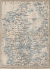 DENMARK AND SLESVIG. Schleswig-Holstein. Railways kort. BAEDEKER 1899 old map