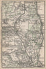 COPENHAGEN NORTHERN ENVIRONS. København Lyngby Gentofte Hillerod kort 1899 map