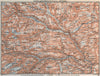 NORTH GUDBRANDSDAL, OTTADAL Nordl. Dombas Dovrefjell. Topo-map. Norway 1909