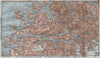 NORDFJORD & SOUTHERN SONDMERE/Sunnmøre topo-map. Gloppen Volda. Norway 1909