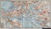 REYKJAVIK environs & antique town city plan. Iceland kort. BAEDEKER 1909 map